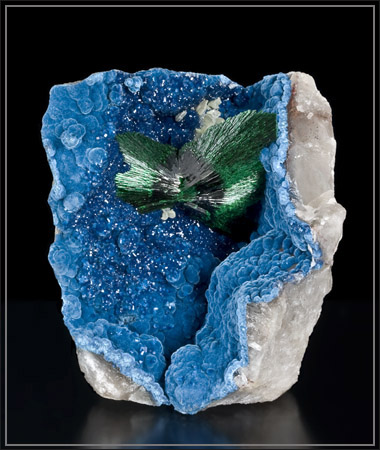 Malachite Shattuckite Omaue Mine Namibia