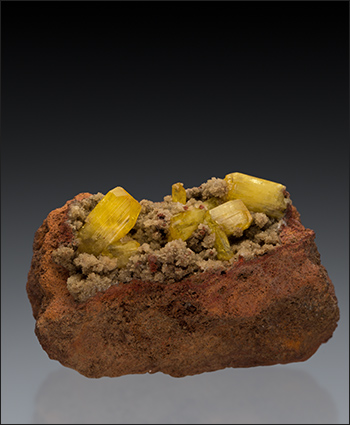 Legrandite on matrix Ojuela Mine Mexico miniature