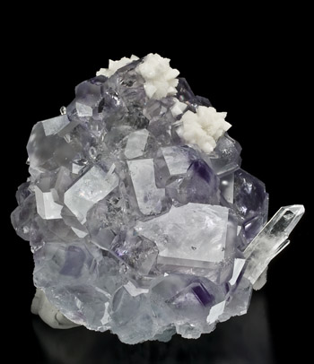 Fluorite with Quartz and Dolomite Shangbao Pyrite Mine China cabinet specimen
