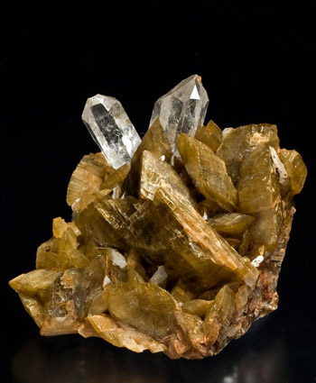 Siderite with Quartz Morro Velho Brazil small cabinet