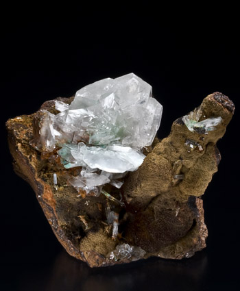 Calcite with Aurichalcite Ojuela Mine Mexico small cabinet specimen
