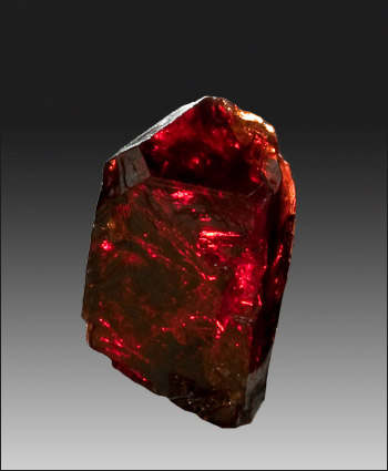 zircon red single crystal Tanga Region Tanzania