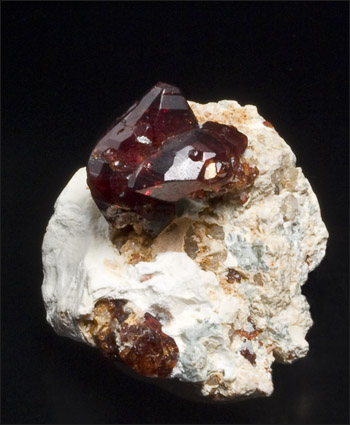 clinohumite on matrix Koksha Valley Afghanistan toenail doubly-terminated