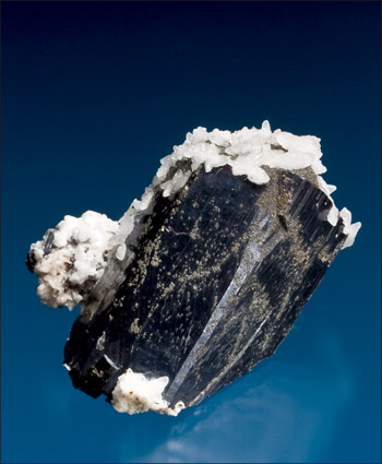 pyrargyrite with calcite large crystal Preoano Mine, Fresnillo Zacatecas Mexico