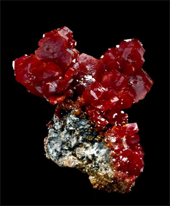 Vanadinite bright red Mibladen Morocco small cabinet