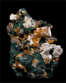 Wulfenite Malachite Tsumeb