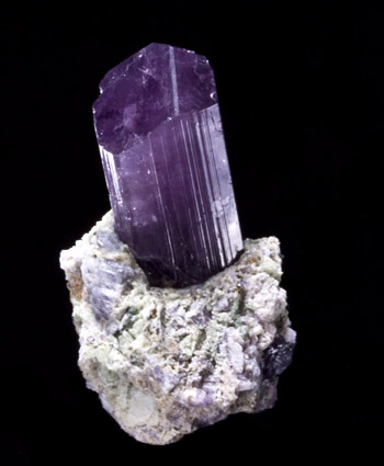 purple scapolite on matrix Badakshan Province Afghanistan small cabinet specimen