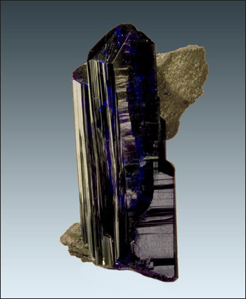 Azurite on matrix Tsumeb Mine Charlie Key Pocket Namibia pristine miniature 