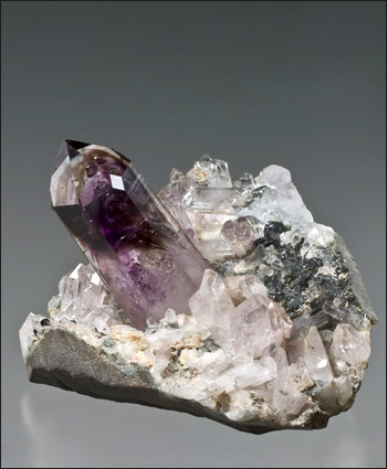 Amethyst Quartz Brandberg Namibia cabinet specimen enhydro