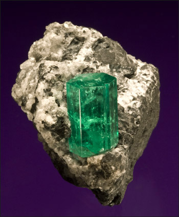 Emerald matrix Coscuez Colombia