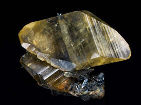 Calcite on Stibnite China