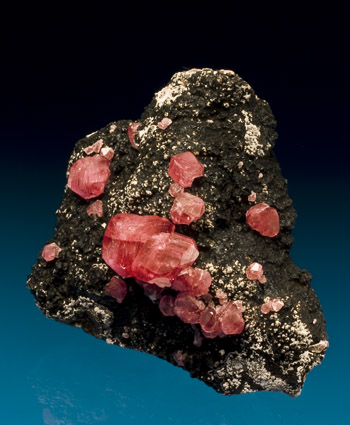 Rhodochrosite Uchucchacua Mine Peru cabinet specimen