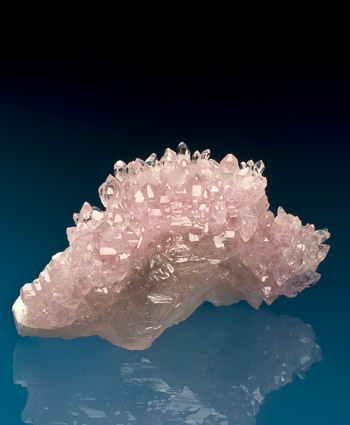 Rose quartz cabinet specimen doubly-terminated Brazil