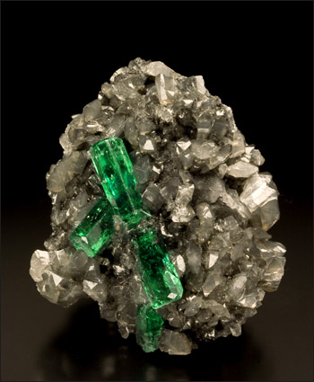 Emerald Calcite Coscuez Mine Colombia