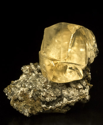 Calcite Sokolovskiy Mine, Kazakhstan cabinet specimen