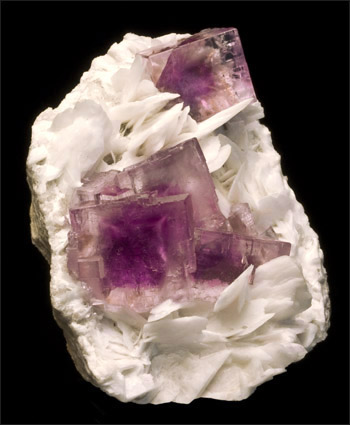 Fluorite on barite la cabana la cabaña Spain small cabinet specimen