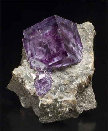 purple fluorite arsenopyrite Yaogangxian Mine, China small cabinet
