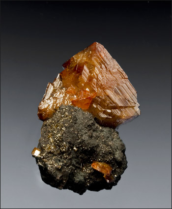 Wulfenite on matrix Tsumeb Mine Namibia miniature