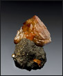 Wulfenite on matrix Tsumeb Mine Namibia miniature