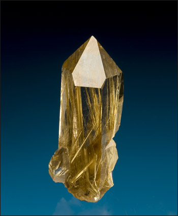 Rutilated quartz specimen small cabinet Minas Gerais Brazil