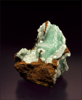 Cuprian adamite miniature Ojuela Mine Mexico