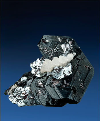 hematite with rutile and adularia Cavradischlucht, Canton Graubünden, Switzerland miniature