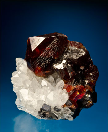 sphalerite with quartz Rucheng Mine China small cabinet