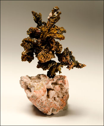 copper on matrix Tsumeb Mine Namibia cabinet specimen Sussman Collection