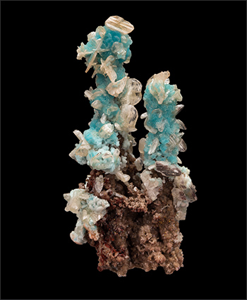 Hemimorphite Cerussite Willemite M'Fouati Congo small cabinet