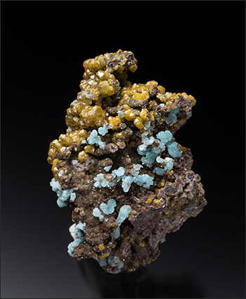 Mimetite Hemimorphite Willemite M'Fouati Congo miniature